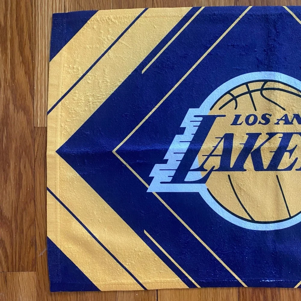 Los Angeles Lakers Rally Towel New SET of 2 Rally Golf Tailgate Bench Yellow